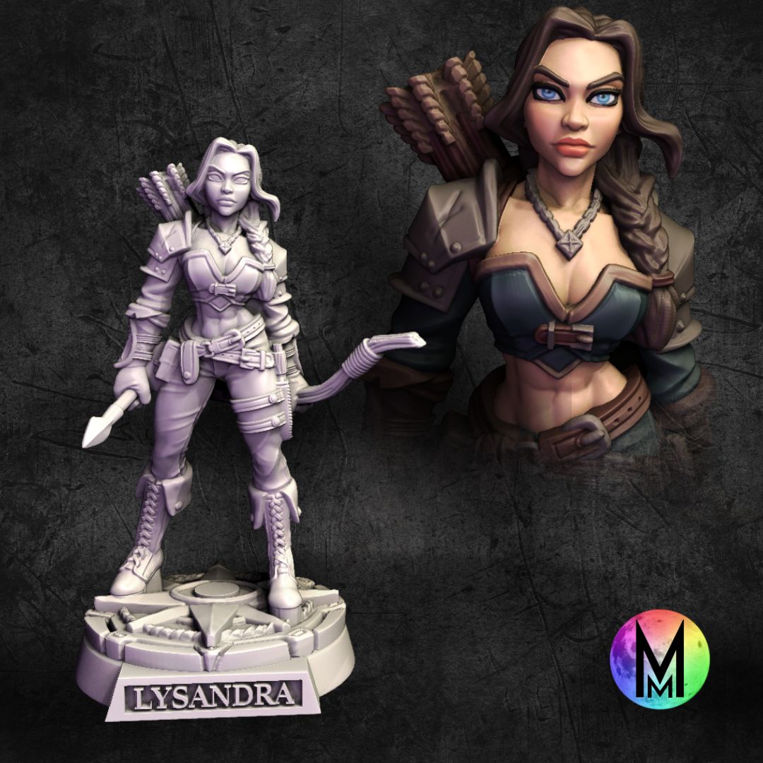 Female Ranger - Lysandra the Ranger ( Human female ranger with bow )